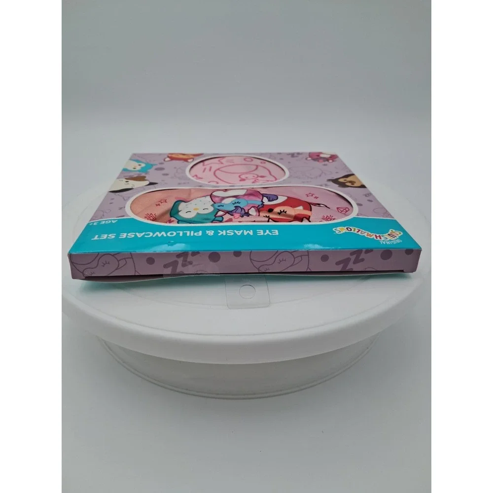 Squishmallows‎ Eye Mask And Pillowcase-Pink NIB